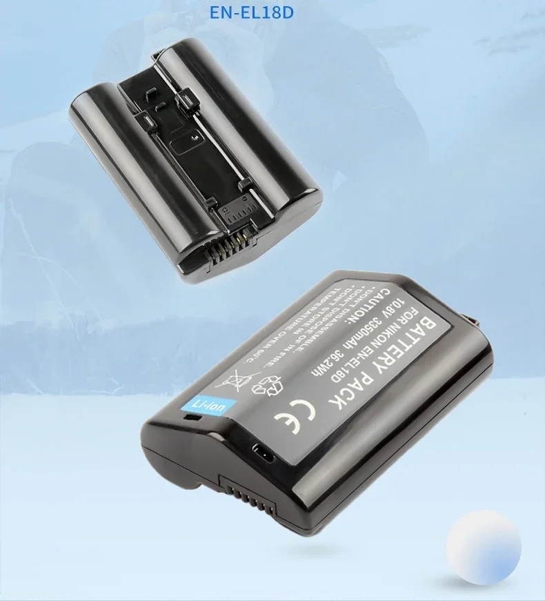 3350mAh High-Performance EN-EL18D EN-EL18d ENEL18d Battery For Nikon Z9 D4 D4S D5 D6 Camera D800 D850 D500 Grips