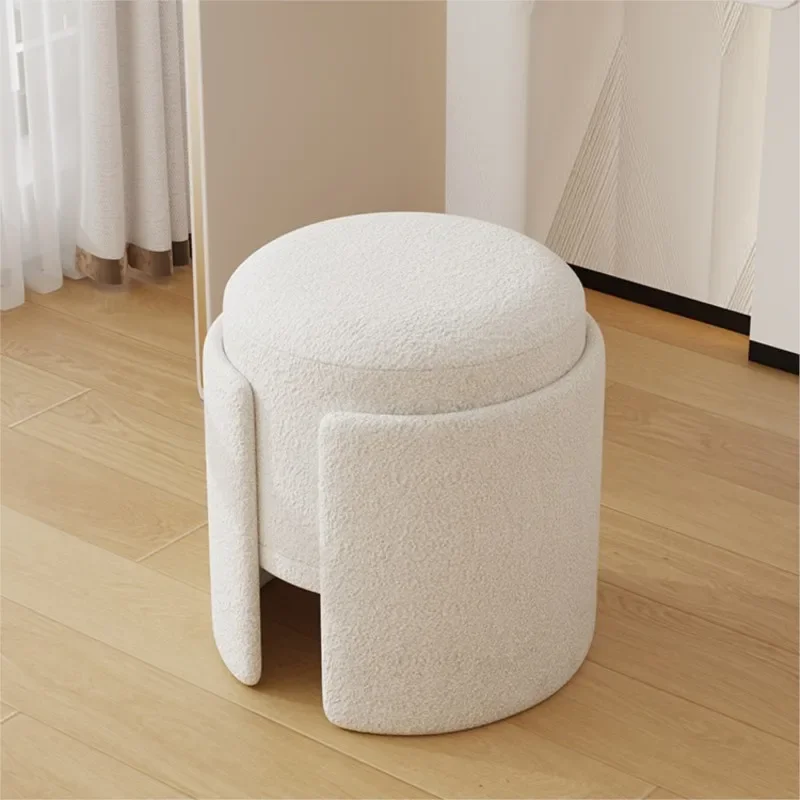 Makeup Chair Small Bedroom Cashmere Dressing Chair Shoe And Clothing Store Nail Salon Single Chair Shoe Changing Light Luxury