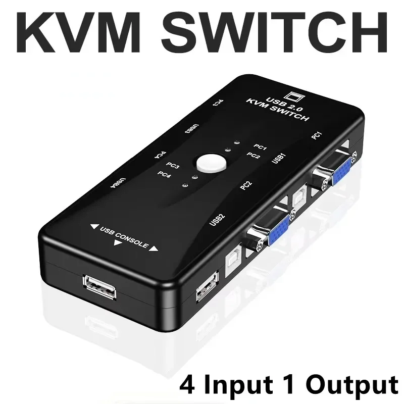 4 Port Kvm Switch 4…