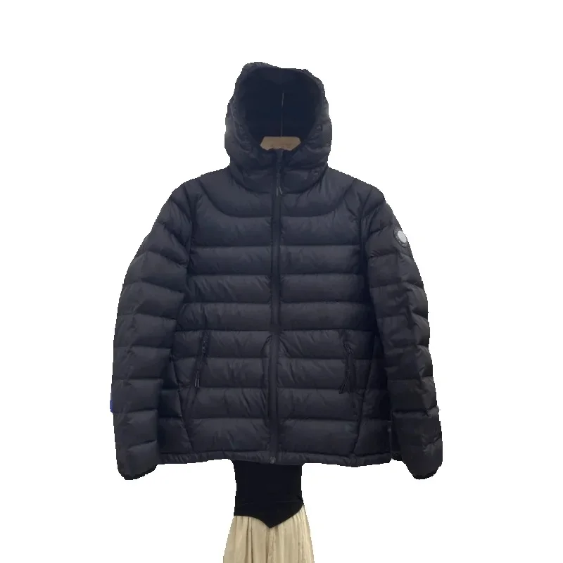 

Осень-зима, тонкая пуховая хлопковая куртка для женщин, новинка 2025, модное свободное повседневное хлопковое пальто с капюшоном, теплая верхняя одежда для женщин