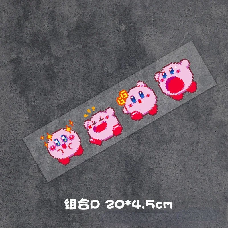 Kirby Car Sticker Motorcycle Anime Car Accessories Stickers Cute Flaw Covering Waterproof Decoration Cars Door DIY Ornament Gift