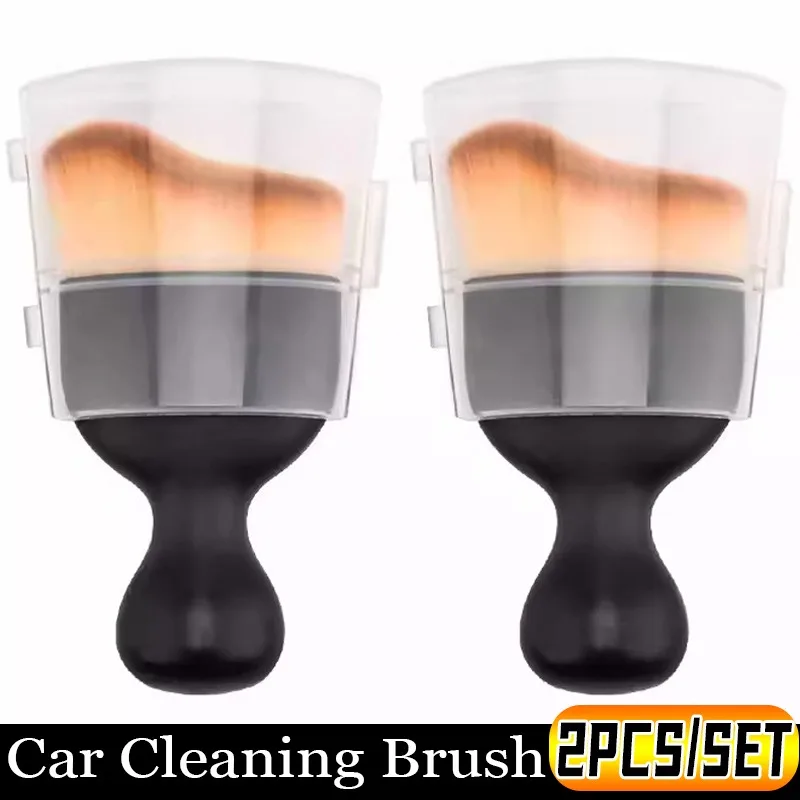 

1/2PCS Car Interior Sweeping Dust Soft Bristle Brush Car Wash Tool Keyboard Crevice Car Dusting Brush Air Vent Cleaning Brush