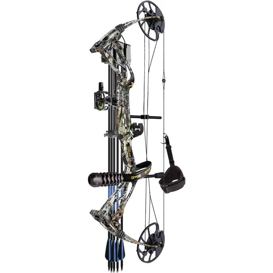 

Sanlida Archery Dragon X8 RTH Compound Bow Package for Adults and Teens18 -31 Draw Length 0-70 Lbs Draw Weight up to IBO 310 fp