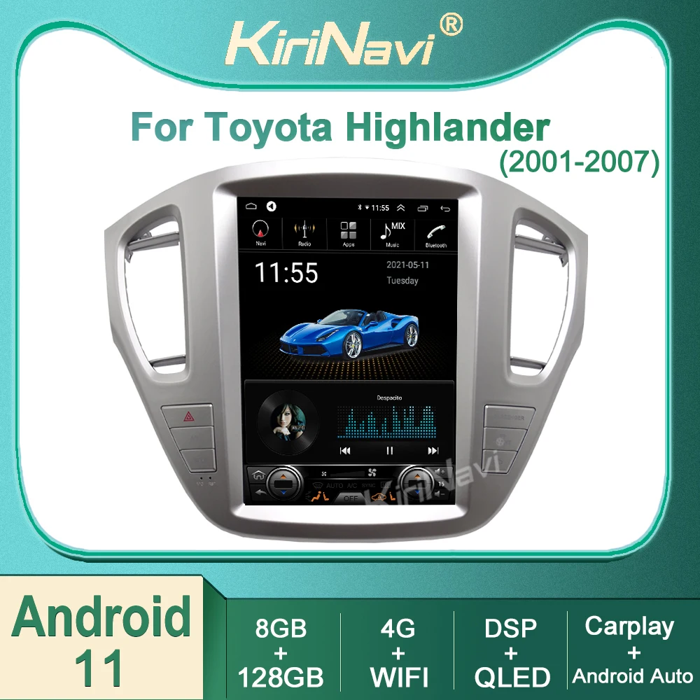 

Kirinavi For Toyota Highlander 2001-2007 Android 11 Car Radio DVD Multimedia Video Player Stereo Auto Navigation GPS 4G DSP WIFI