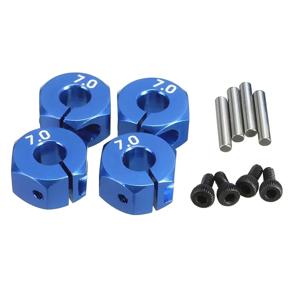4Pcs RC Car Wheel Hub Adaptor, RC Wheel Hex Hub Metal Adaptor Fit for Hsp Remote