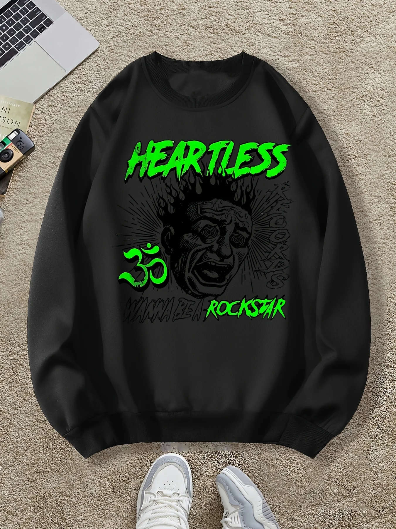 

Граффити с забавным узором и принтом, осенне-зимняя мужская и женская спортивная одежда с длинными рукавами, повседневная свободная уличная уличная толстовка