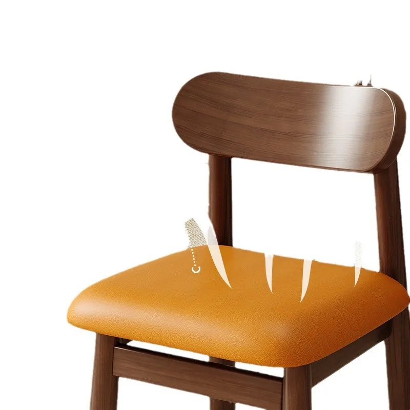 

Small stools, small household solid wood chairs, simple and modern soft bag benches in the living room