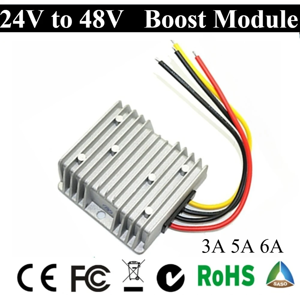 

24v to 48v 3A 5A 6A DC DC Step Up Boost Module Stabilizer Regulator For Electronic Bike Power Supply CE Certificated waterproof