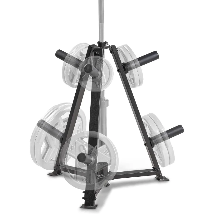 

Weight Plate Tree for 2Inch Plates Weight Storage Rack, Triangular - Black