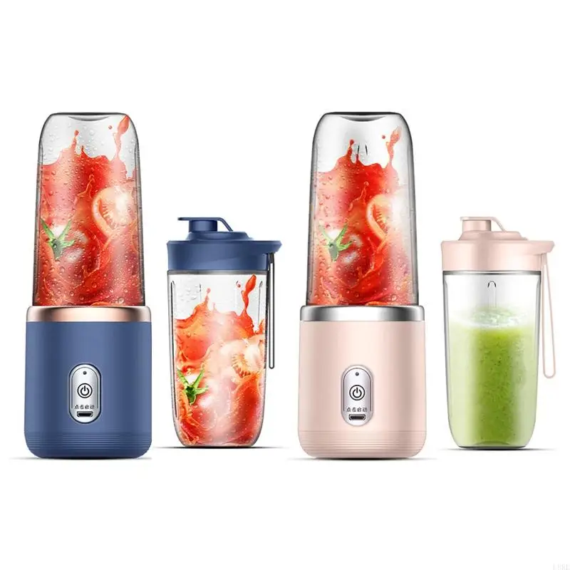 L8RE 400mL Máy trộn trái cây cá nhân Máy trộn toàn điện Juicer Cup động Máy xay sinh tố USB có thể sạc lại máy xay sinh tố
