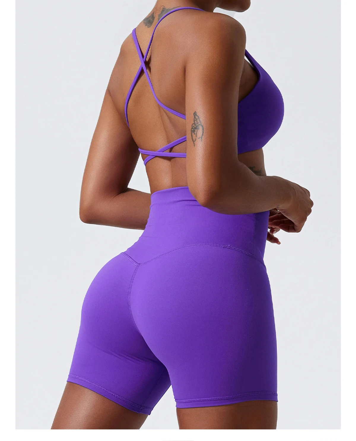 Hearuisavy Sommer Damen Sport-BH Unterwäsche Sportbekleidung Gym-Top Yoga-Kleidung Atmungsaktiv Schnelltrocknend Lauf-Pilates-Fitness-Top – Detail 20
