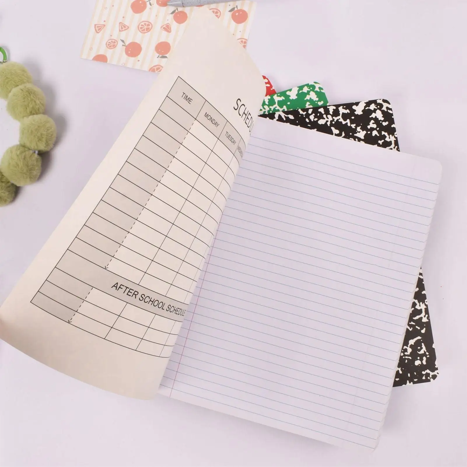 

College Ruled Composition Notebook 100 Sheets Abstract Marble Cover Thick Paper 10.2x7.2in Lined Paper Notebook For School