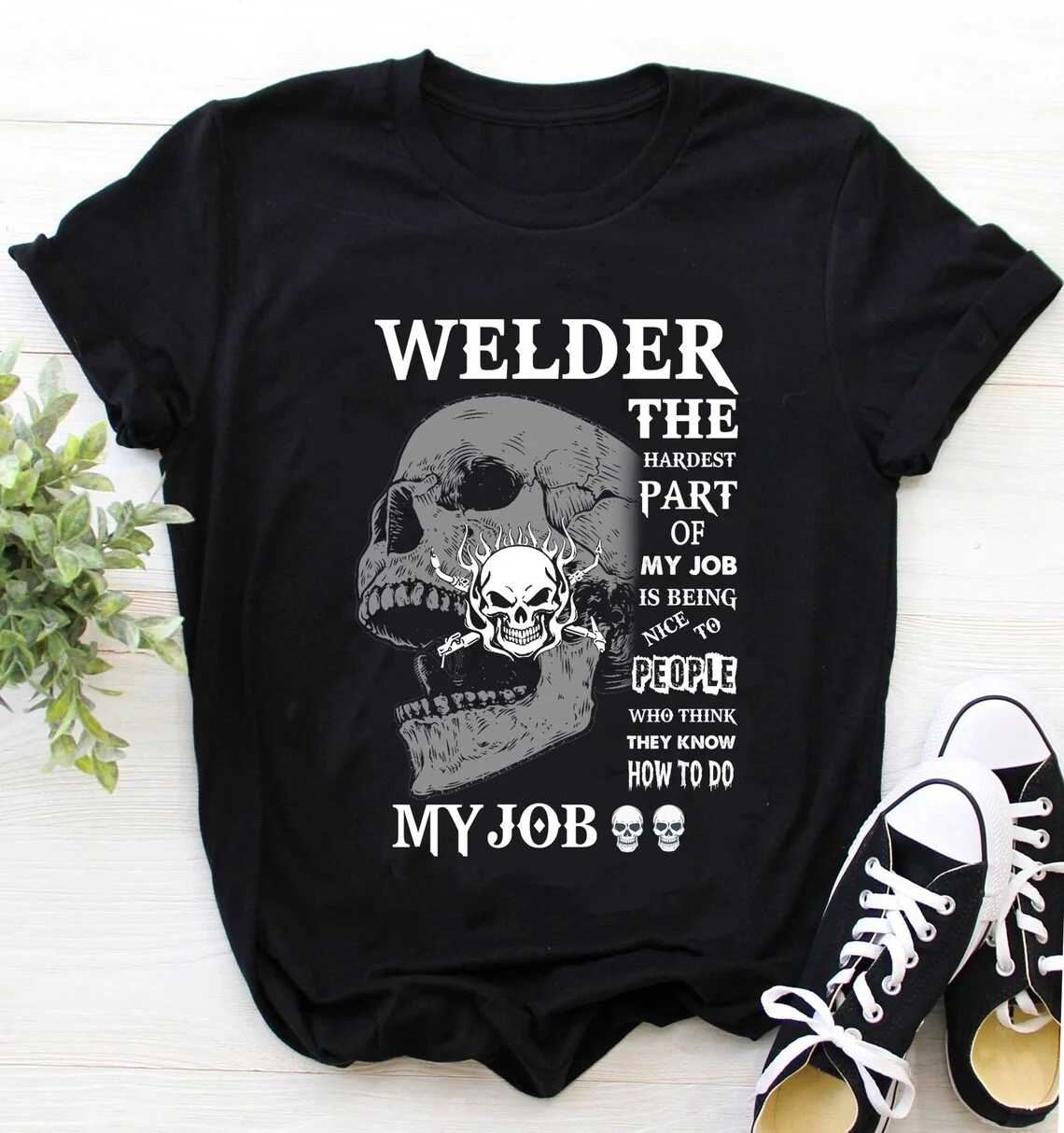 Welder Shirt  Welding Tshirt  Streetwear Versatile Short Sleeve Graphic Men Women Stylish Harajuku Unisex Tops