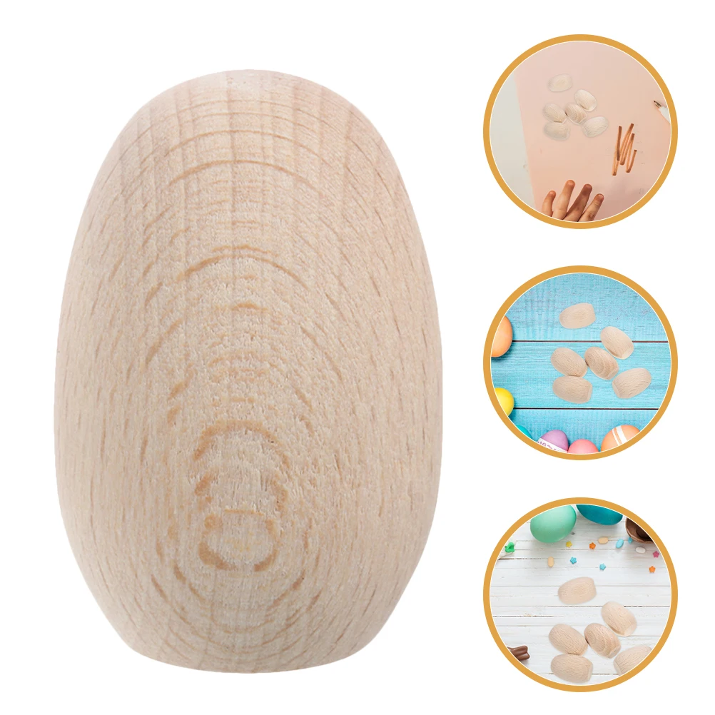 

Graffiti Party Ornaments Egg Decorations Mini Blank Eggs Crafts Wood Cute Fake to Decorate