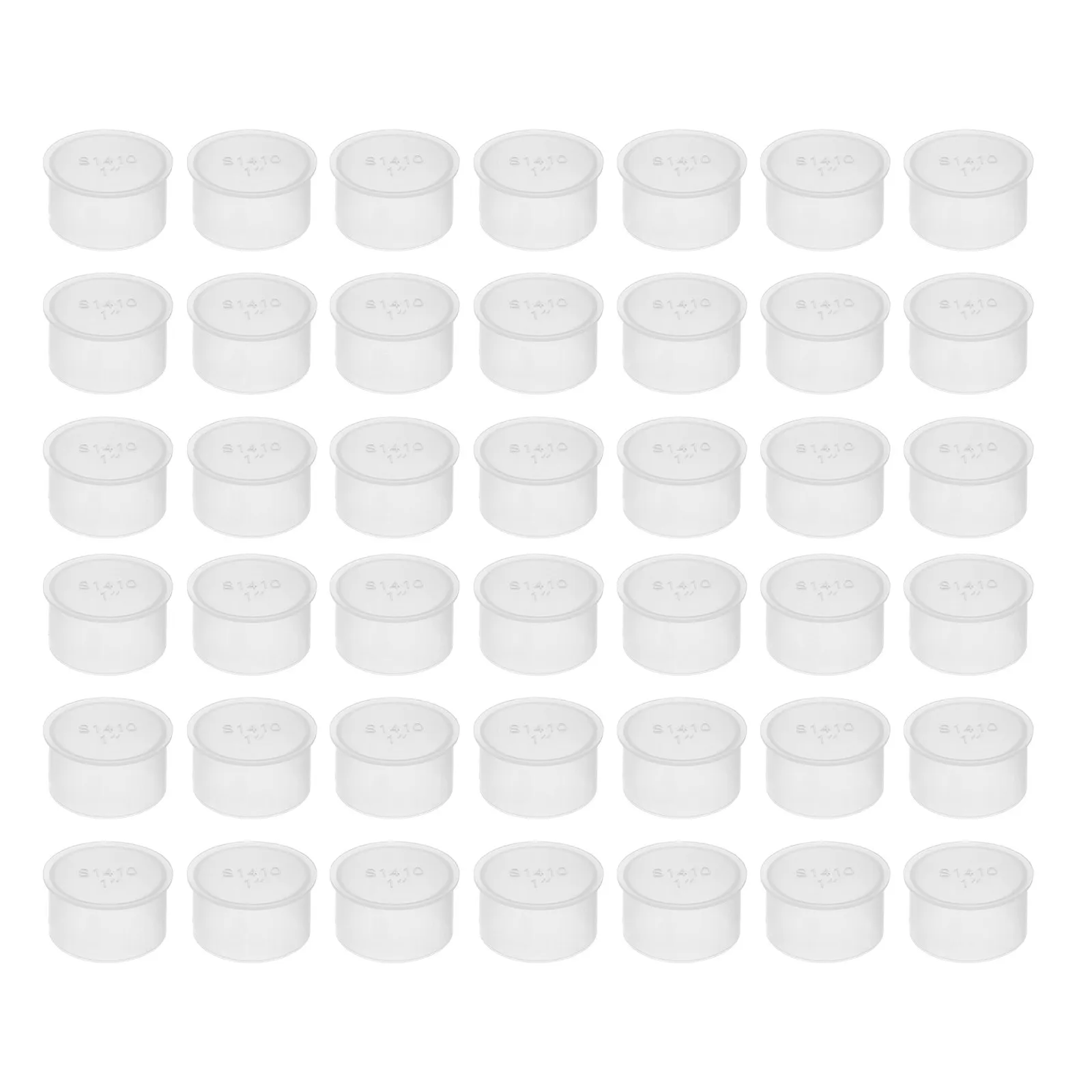50Pcs Transparent Pool Fence Post Hole Caps 1-Inch Plastic Sleeve Plugs Clear Uv Resistant Pool Fence Hole Covers Safety