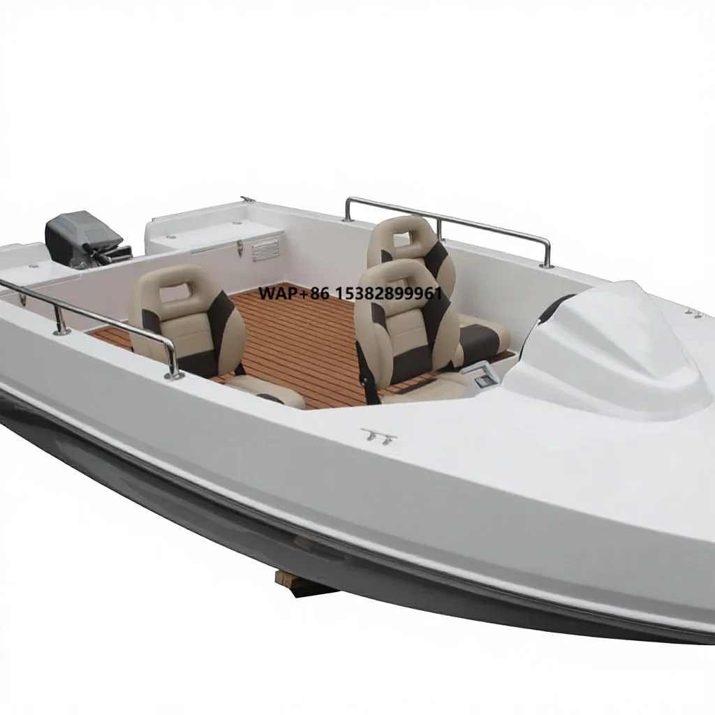 Factory Direct 4.9 Meters Fiberglass Sailing Yacht Lithium Battery Exercise Leisure Sightseeing Boat