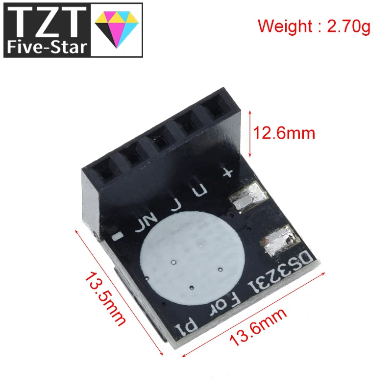 TZT DS3231 AT24C32 IIC Module Precision Clock Module DS3231SN Memory Module Real Time Module 3.3V 5V For Raspberry Pi