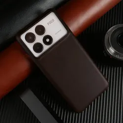 Oil Wax Pattern Genuine Leather Phone Case For POCO F8 Pro X6Pro M6Pro F6 F5Pro X5Pro X3 Cover Back Cases Protective Shell Coque