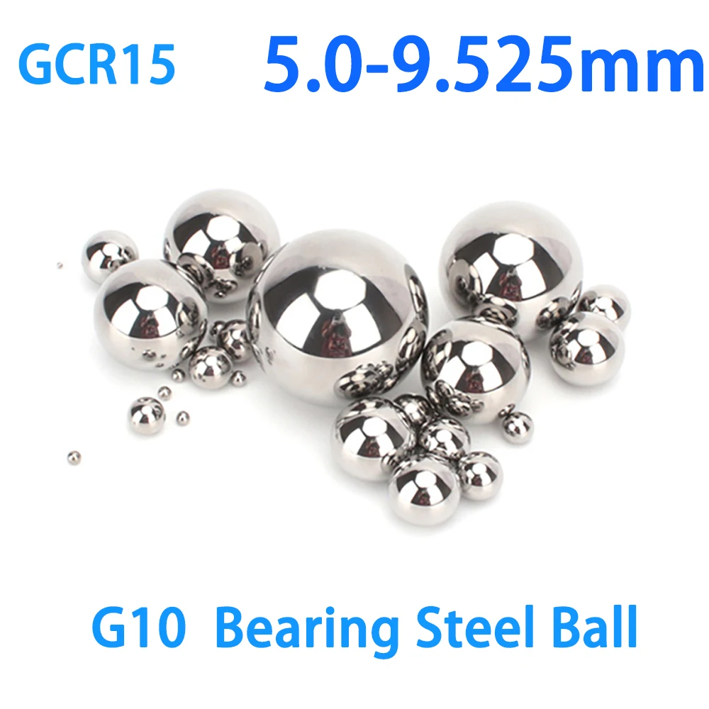 G10 Grade High Precision Bearing Steel Balls GCR15 Smooth Round Beads Dia 5 5.205 5.4 5.5 5.556 5.953 6mm To9.525mm