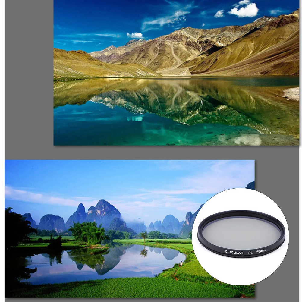 

Cpl Circular Polarizer Lens Filter 55Mm Ultra Thin Frame For Dslr Camera