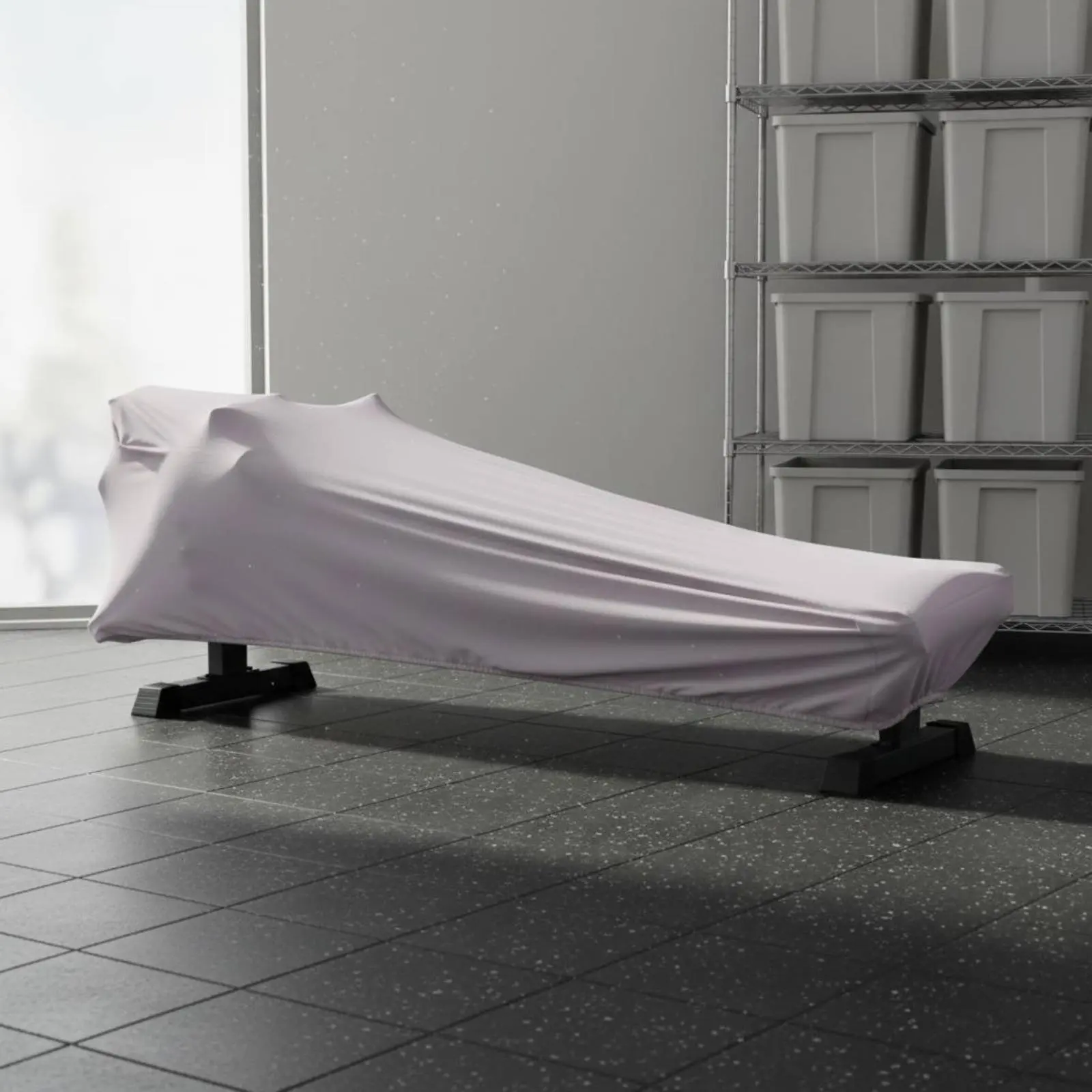 Rowing Machine Cover Dustproof Rower Debris Cover Stretchable Rower Protector Full Coverage Launderable for Home Gym Users