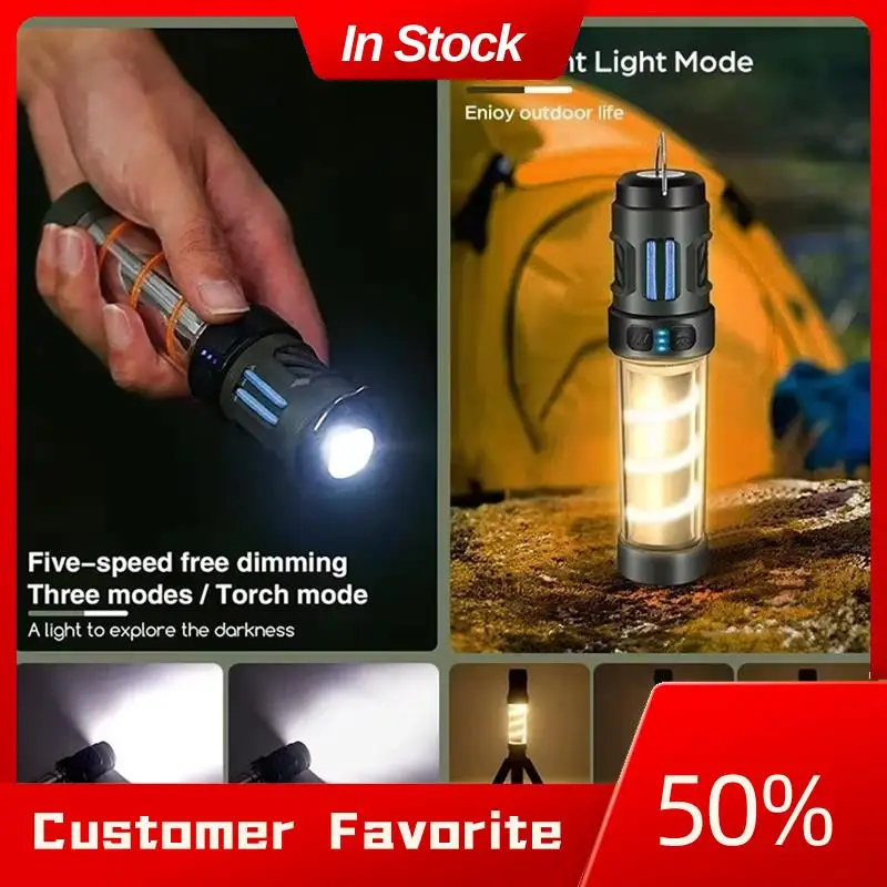 AT03 Top Waterproof Camping Lantern Light Withtriangle Bracket Fornight Fishing Camping Light