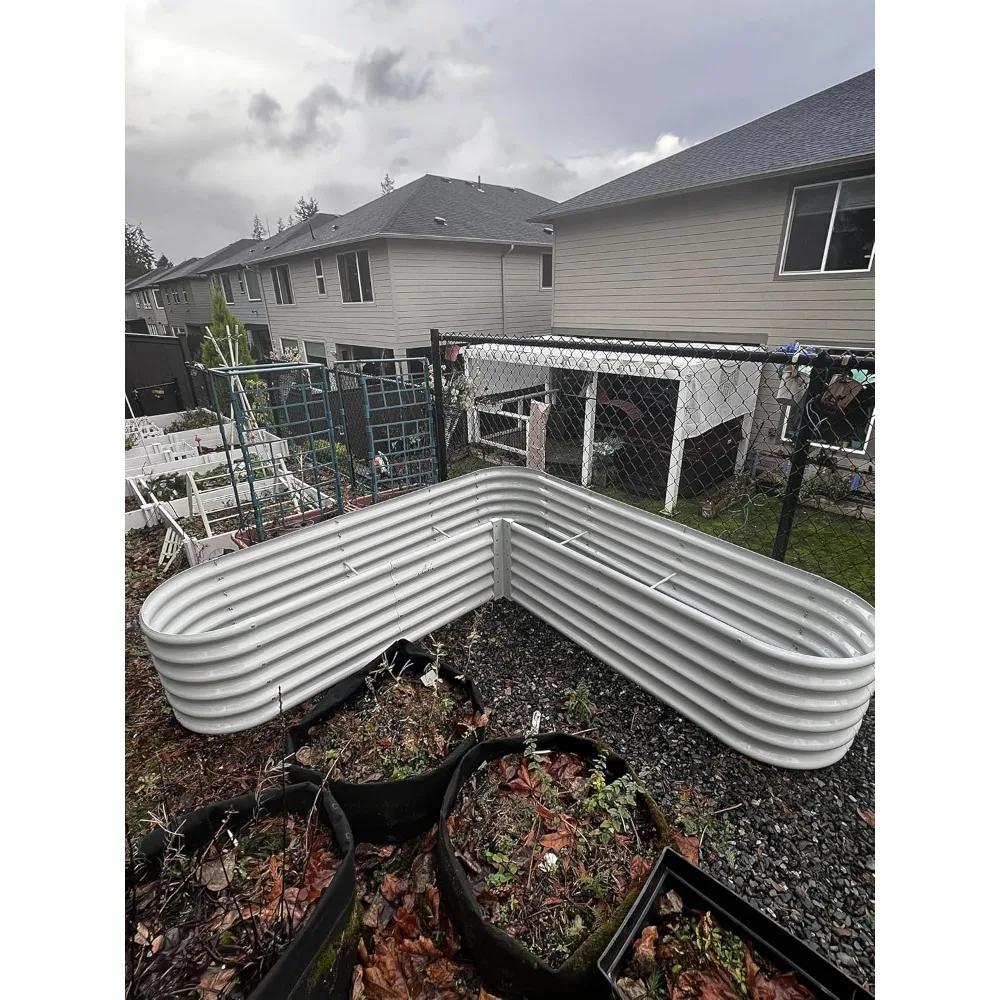 Heart-Shaped Galvanized Raised Garden Beds Outdoor,81x81x18in Large Metal Planter Box for Planting Vegetables Flowers  - Best