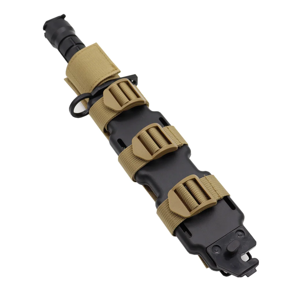 VULPO Tactical Molle Knife Shealth Adapter Tool Carrier guaina Holder zaino Attachment per caccia Vest zaino accessori