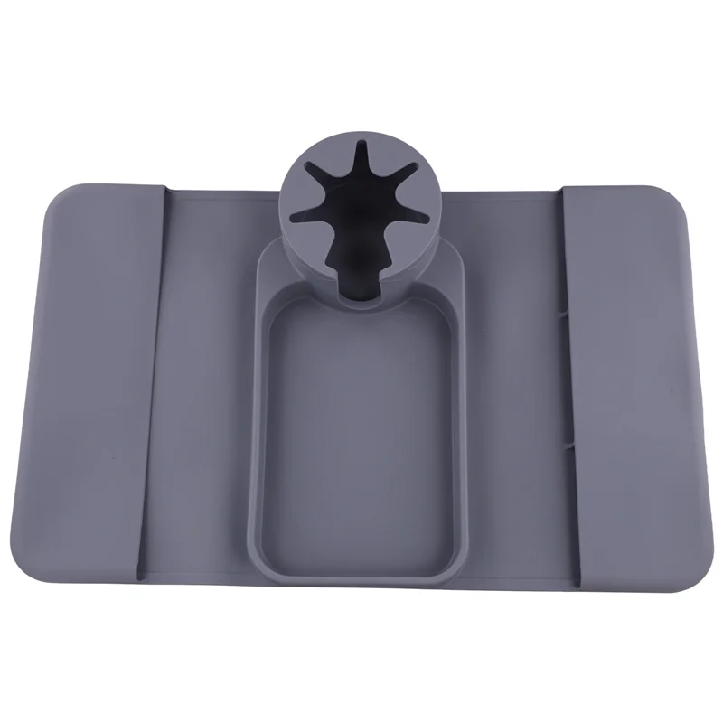 

Изысканный подлокотник для дивана, силиконовый поднос с боковым карманом, прочный универсальный держатель для дивана, простой в установке подстаканник для кресла