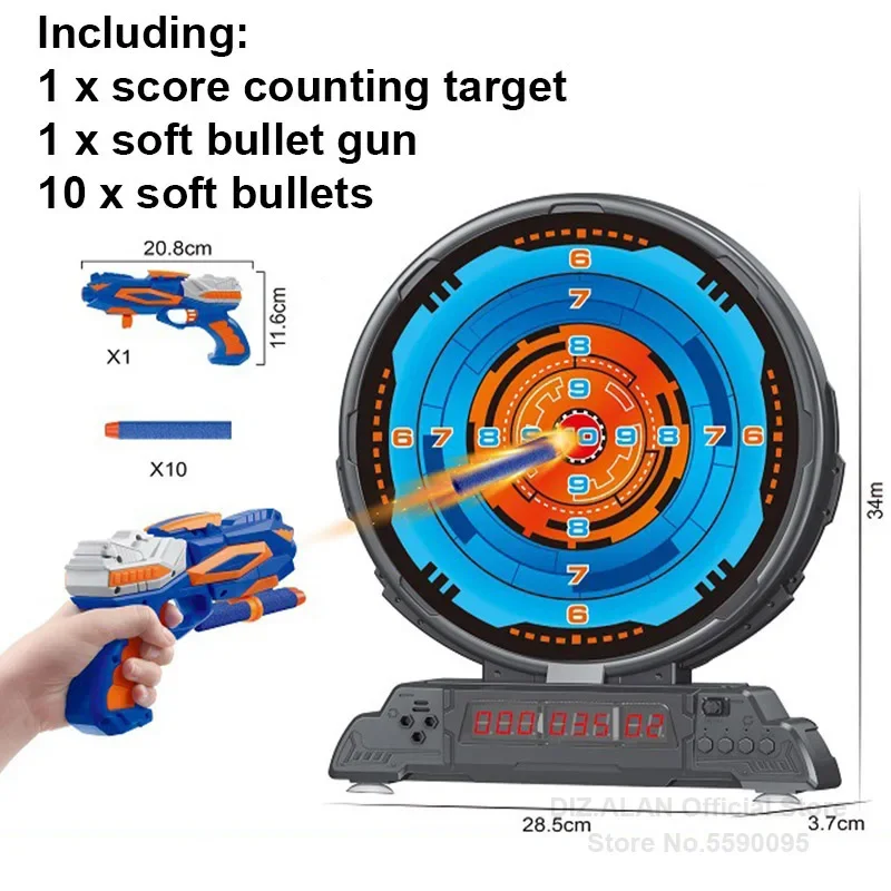 Score Counting Shooting Target For Nerf Guns Children Soft Bullets Archery Target Kids Boys Shooting Game Toys Gun Accessories