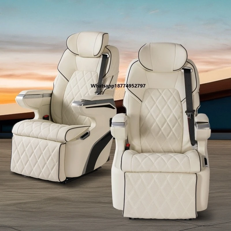 Excellent Quality Top Grade Comfortable White Car Seat Luxury Leather Single Seat for Multivan Caravelle