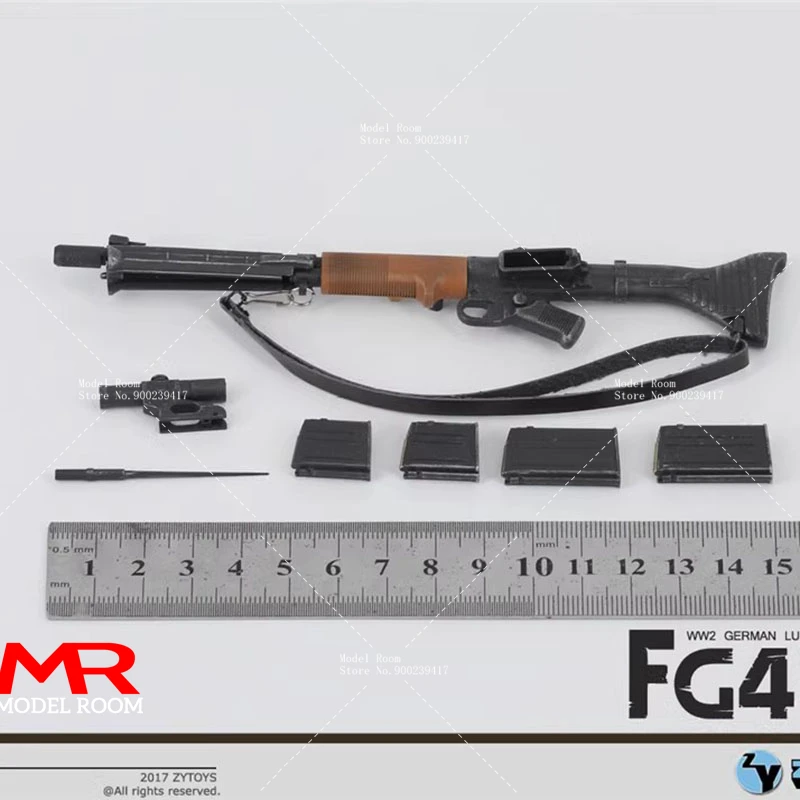 ZYTOYS ZY2001 1/6 FG42-1 Deutsche Luftwaffe Modell 15CM Plastik-Szenenzubehör Requisite für 12-Zoll-Soldaten-Actionfigur