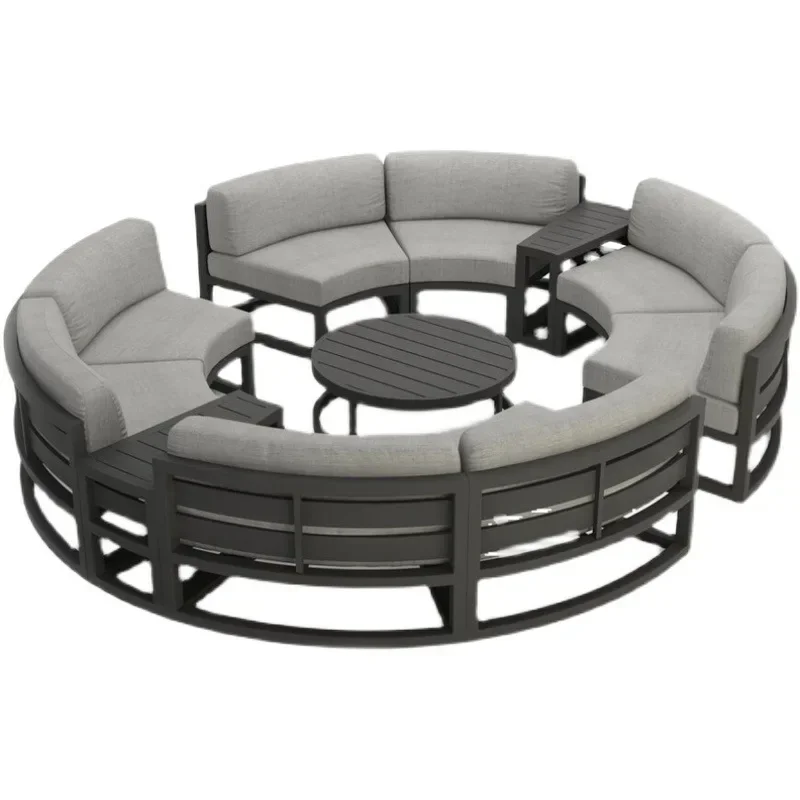 

Outdoor Furniture Sofa Courtyard Villa arden Outdoor Arc-shaped Leisure