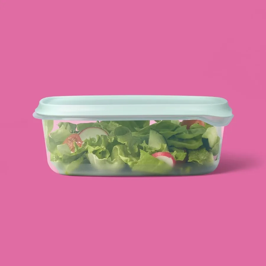 32 fl oz Rectangle Food Storage Containers 3ct, Stackable BPA‑Free Reusable Food Storage Boxes