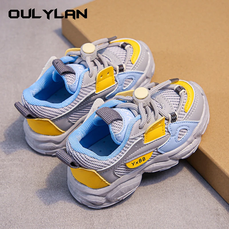 

Girls Sports Shoes 2024 Fashion New Baby Net Surface Breathable Casual Shoes Boys Daddy Shoes 21-36 Size Shoes