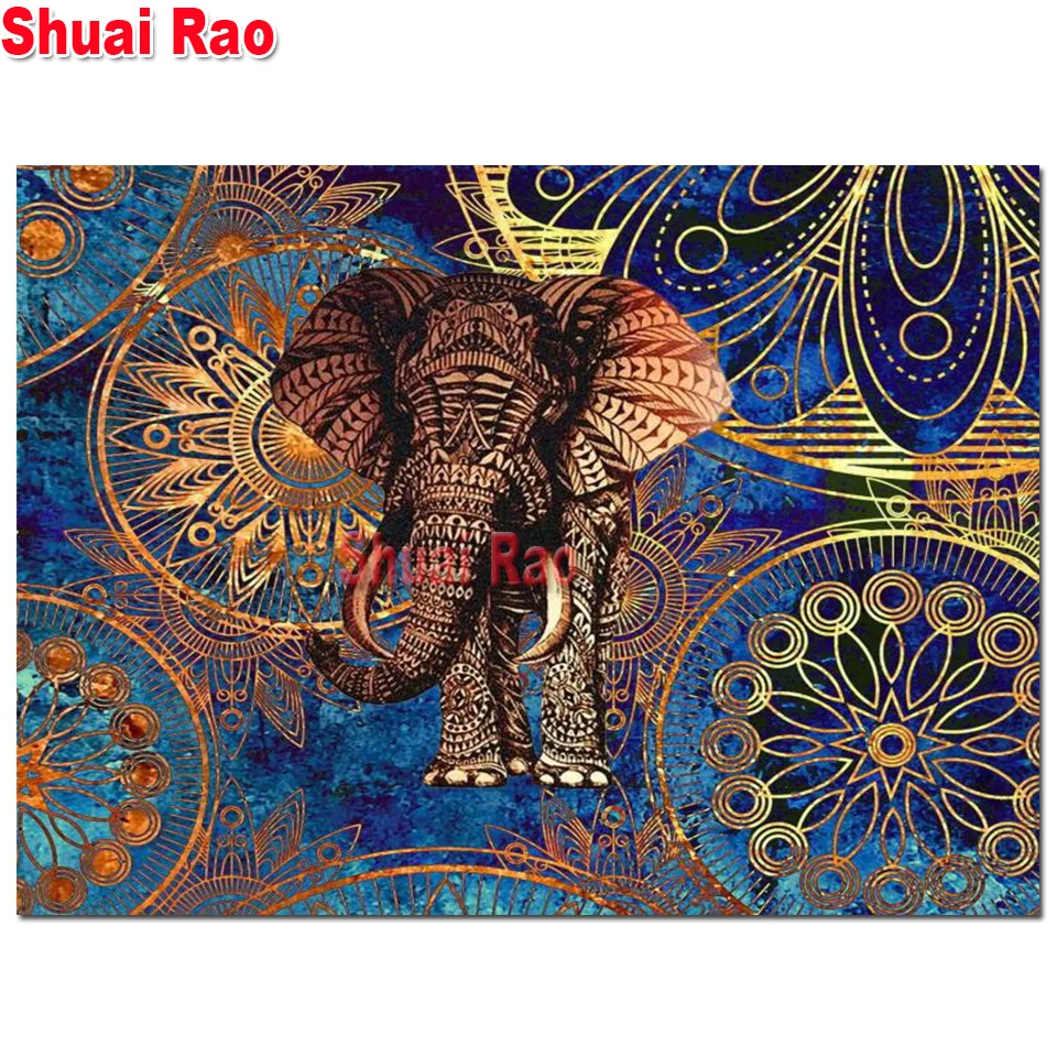 

5d diy diamond painting full square/round drill Indian Mandala Elephant diamond art embroidery cross stitch puzzle mosaic,