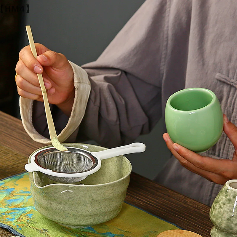 

〔HM4〕7pcs Matcha Making Set Bamboo Matcha Brush Exquisite Matcha Bowl Gift Box With Whisk Sumptuous Tea Tools Great Gifts
