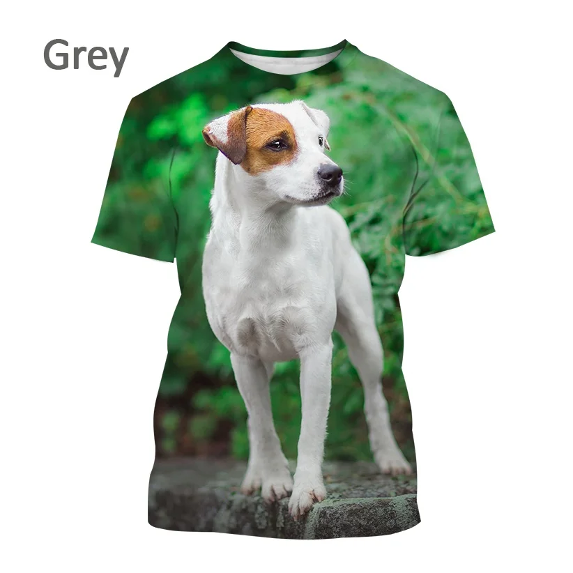 

New Men's Animal Dog Short Sleeve T Shirt Cute Puppy Animal/Pet Harajuku Style 3D Print Streetwear Top