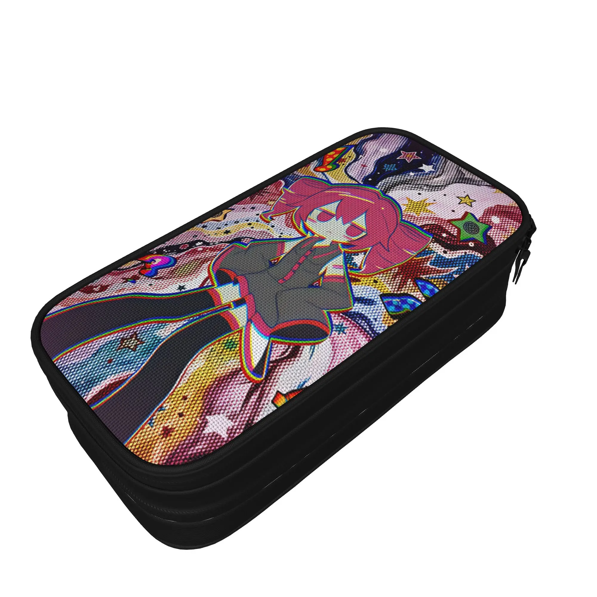 Kasane Teto Character Pencil Case  College Pencil Box Girls Boys Canvas Retro School Pencil Cases Graphic Stationery