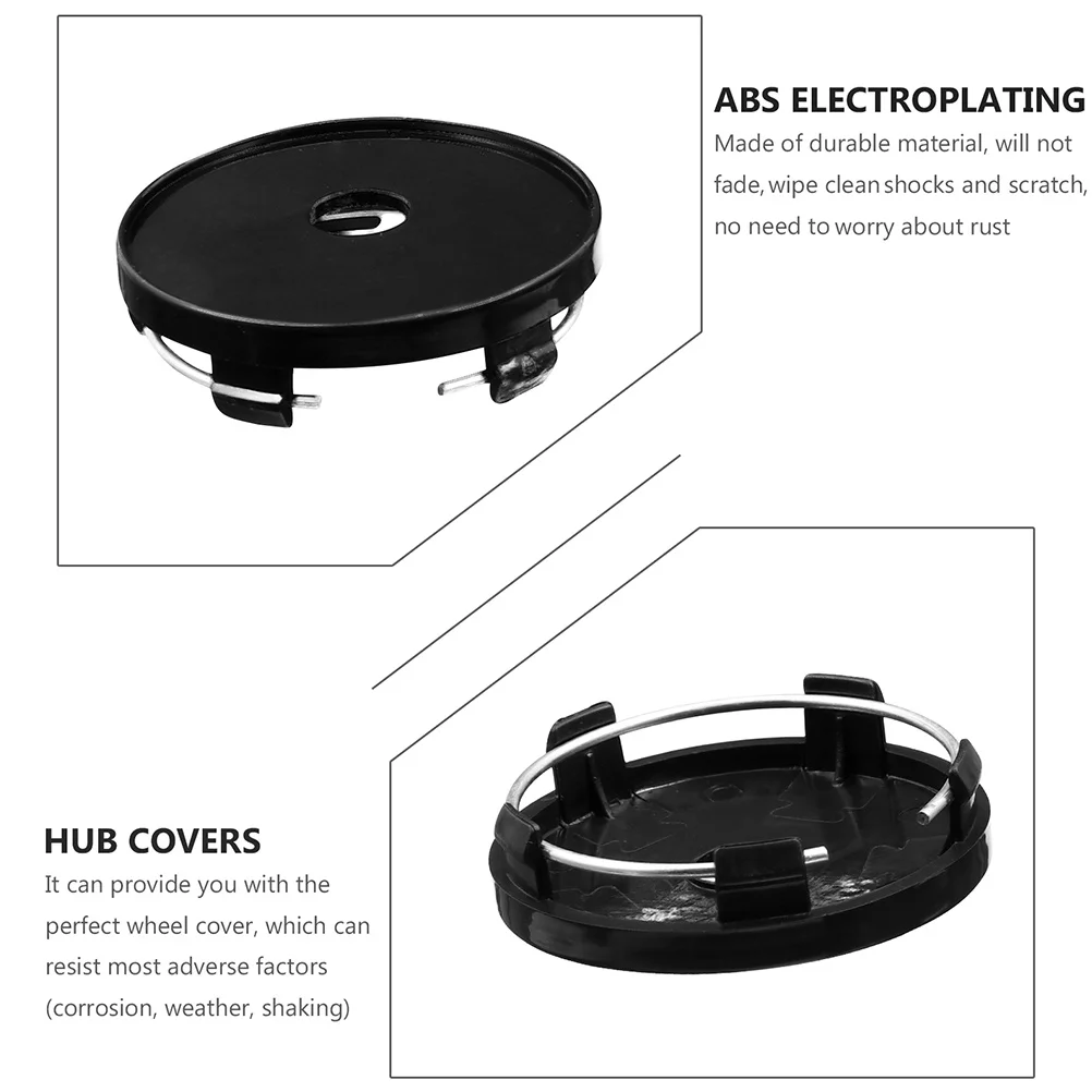 

8Pcs Plastic Wheel Center Hub Caps Universal Heat Impact Resistant Auto Rim Cover Accessories Wheel Center Hub Caps