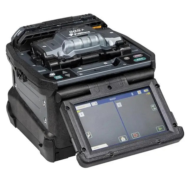 Original Fusion Splicer com FT50 Cleaver, Fibra Óptica Equipamento, Japão, FSM-90S +