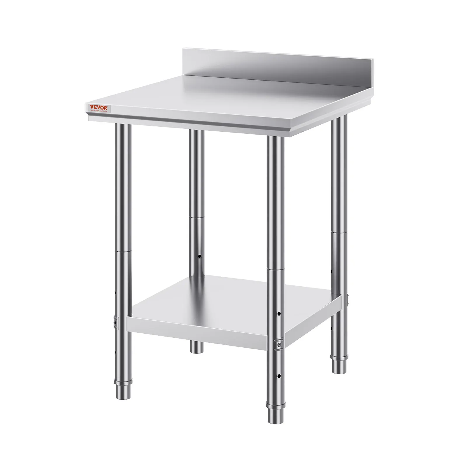 

24 X 24 X 35 Inch Stainless Steel Work Table, Commercial Food Prep Worktable Heavy Duty Prep Worktable, Metal Work Table With