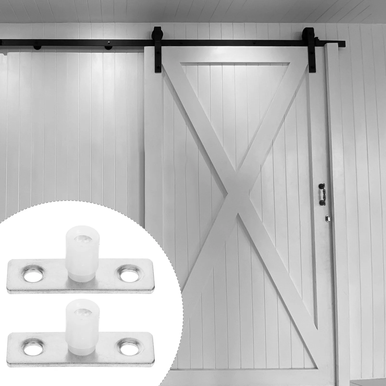 6pcs Barn Door Guide Barn Door Bottom Floor Guide Sliding Door Floor Bottom Guides
