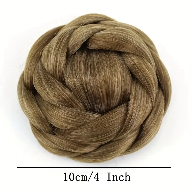 Syntetyczne plecione gumki do włosów Chignon Bun Donut Updo Plecione treski Clip In Hair Bun For Party Wedding Cosplay Use