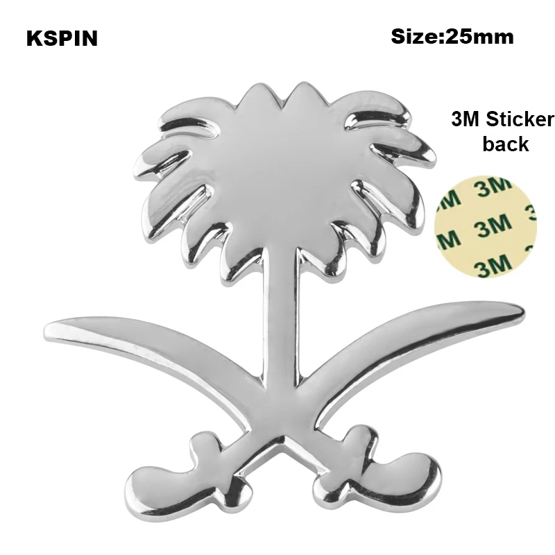 5pcs a lot Saudi Arabia Mobile Photo 3M Sticker Badge Metal Pin Broooches Pins