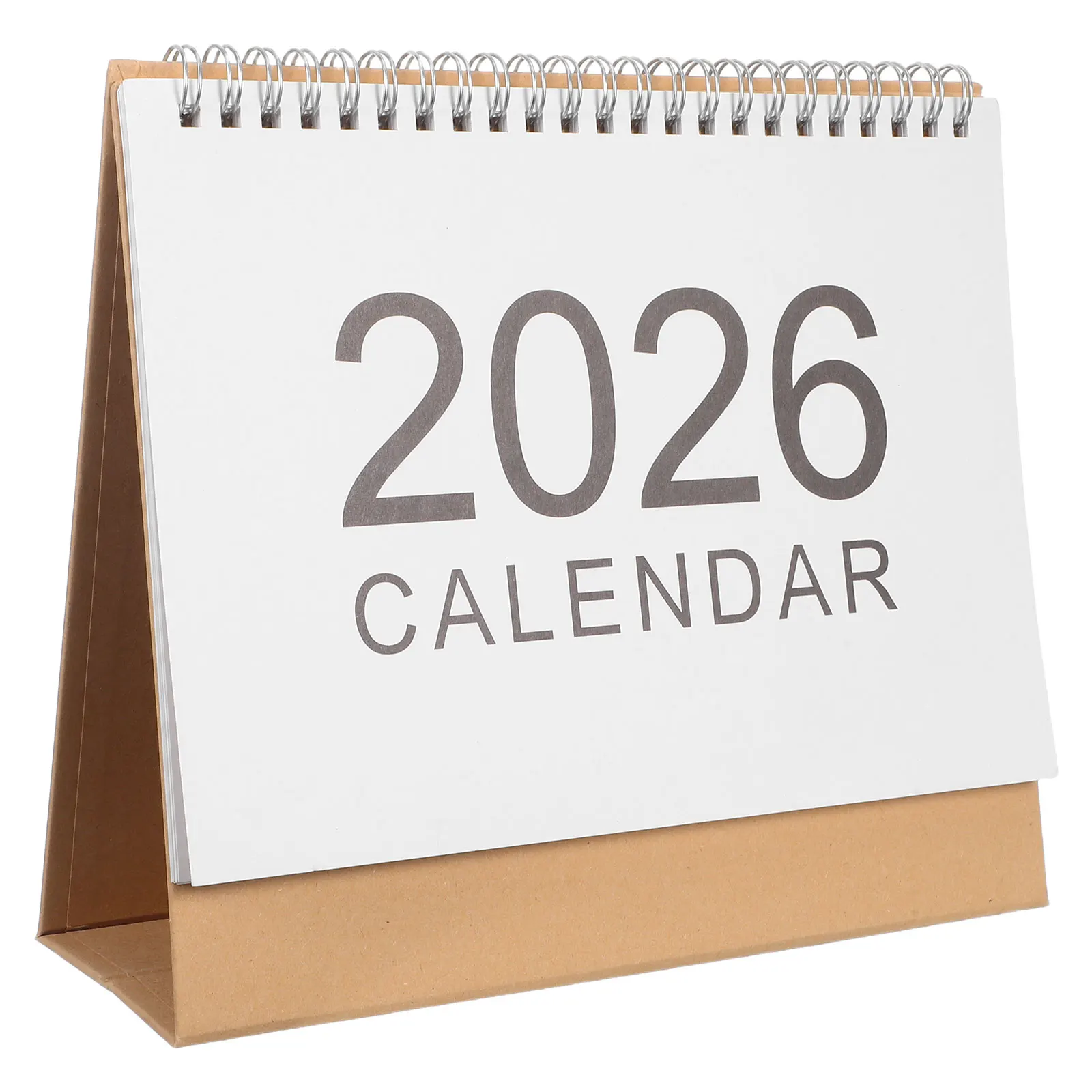 

2026 Мини-стол, небольшой стоячий флип для офиса, дома, класса, полный год, настольный планировщик, компактный, простой дизайн, печатная столешница