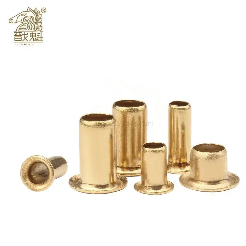 

[M0.9 M1.3 M1.5 M2 M2.5 M3 M4] Tubular Rivets Double-sided Circuit Board PCB Nails Copper Hollow Rivet Nuts GB876