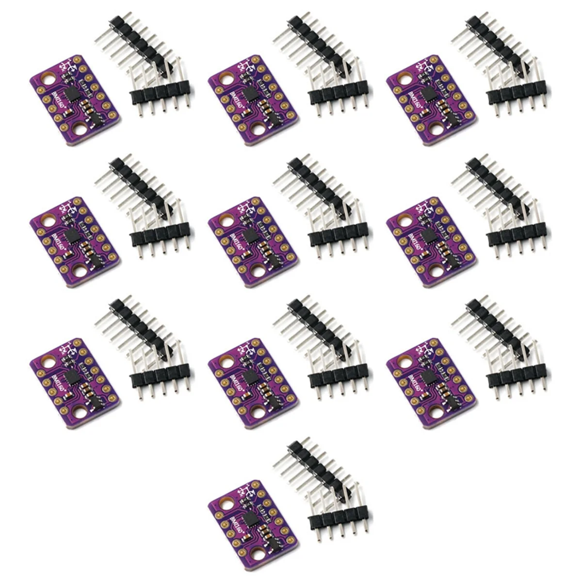 Módulo Sensor Acelerómetro Gravitacional Giroscópio, Taxa de 6 Eixos, IIC, I2C, SPI, Protocolo de Comunicação 3-5V, BMI160, 6DOF, 10Set