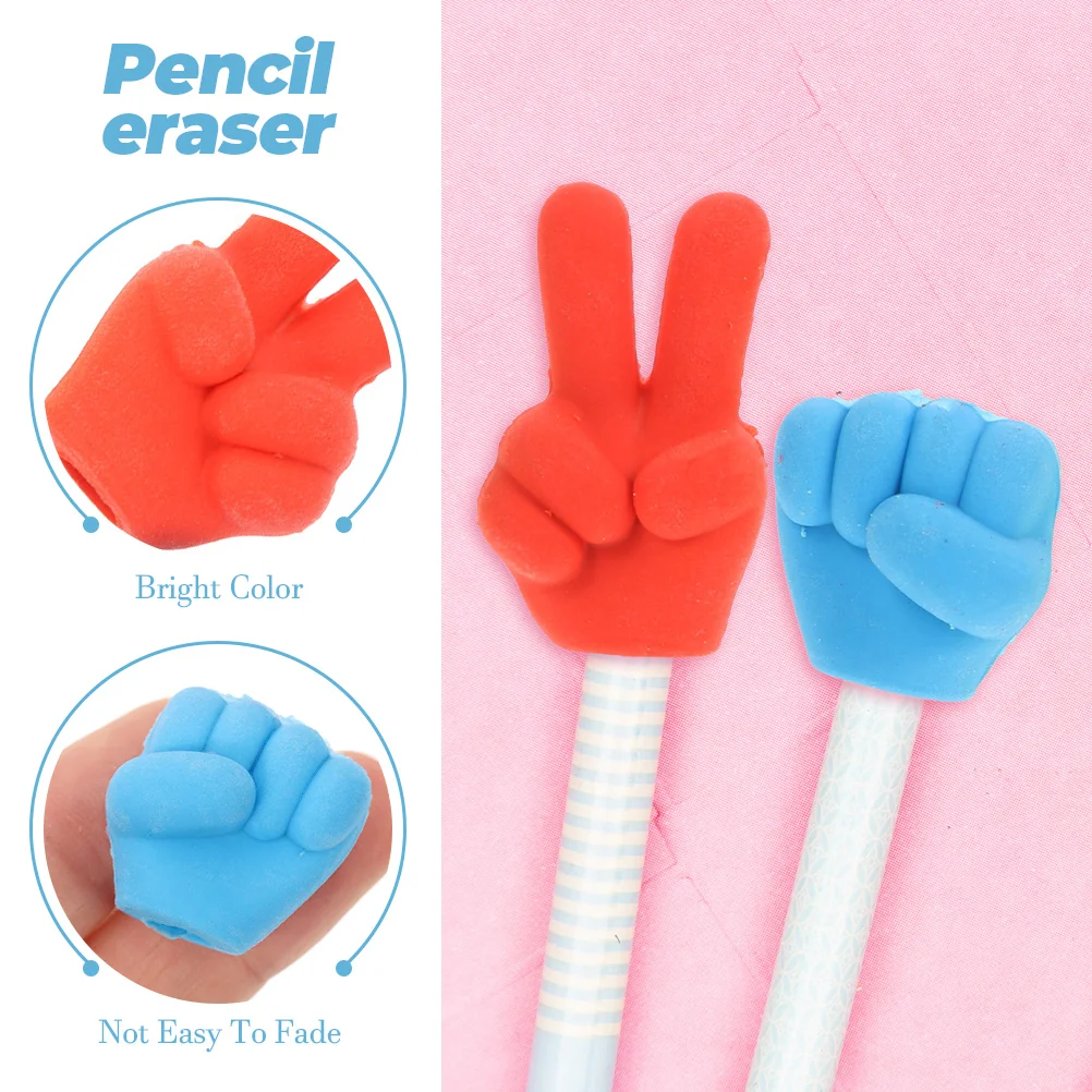 

20Pcs Finger Shaped Erasers Creative Pencil Eraser Students Office Cartoon Fun Erasers Bulk Kids School Supplies