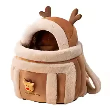 Portable Travel Backpack Winter Warm Hand Warmer Plush Rabbit Fur Cat Dog Carrier Cozy Small Pets Tote Bag 4KG
